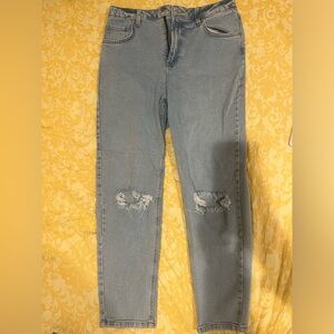 straight leg cropped jeans